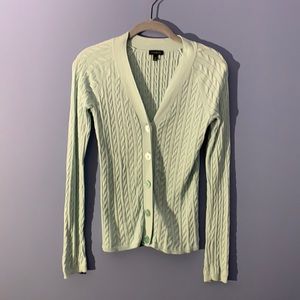 Talbots blue Cable Knit Cardigan